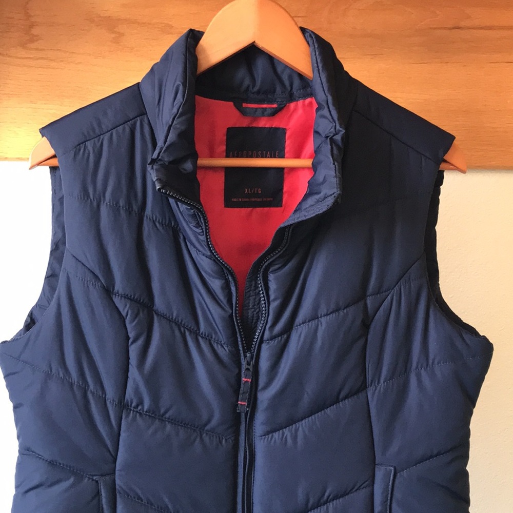 Aeropostale Two-Tone Puffer Vest